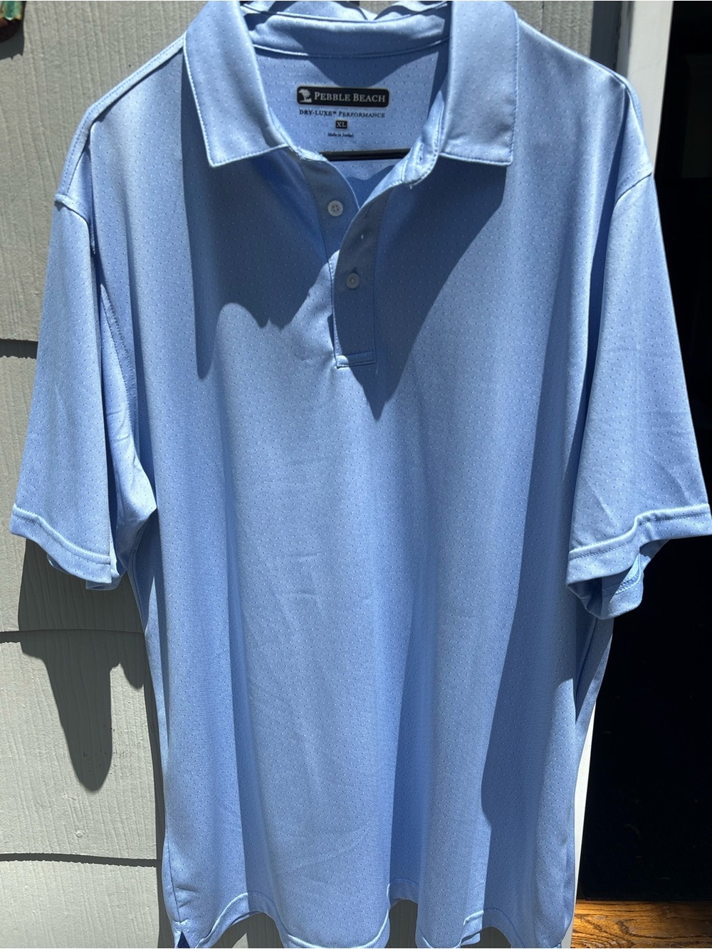 Pebble Beach Men's Sky Blue Performance Polo